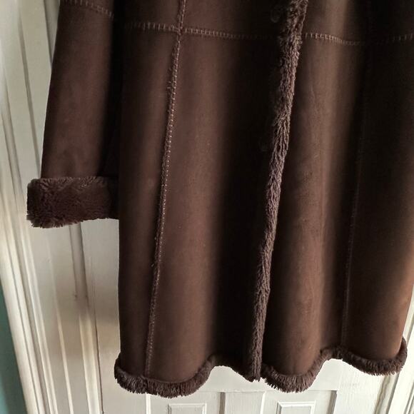 Vintage Jones New York Faux Suede Penny Lane Coat - Picture 5 of 8